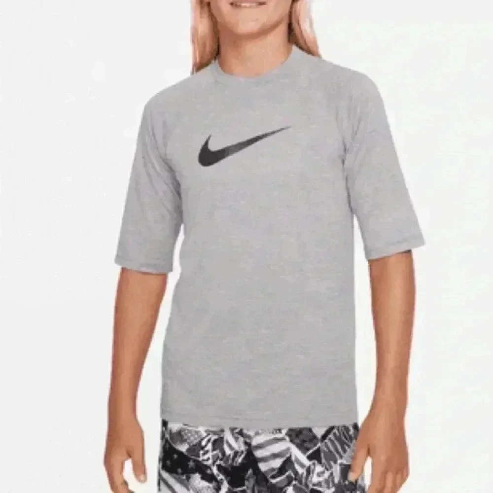 NWT‎ Boys Nike swim shirt size S UPF 40+